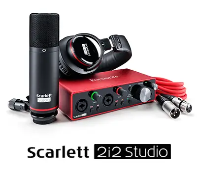 Focusrite Scarlette 2i2 Studio